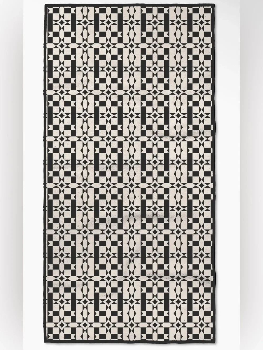 NWT Geometry Fitness Towel in Intermission Print
